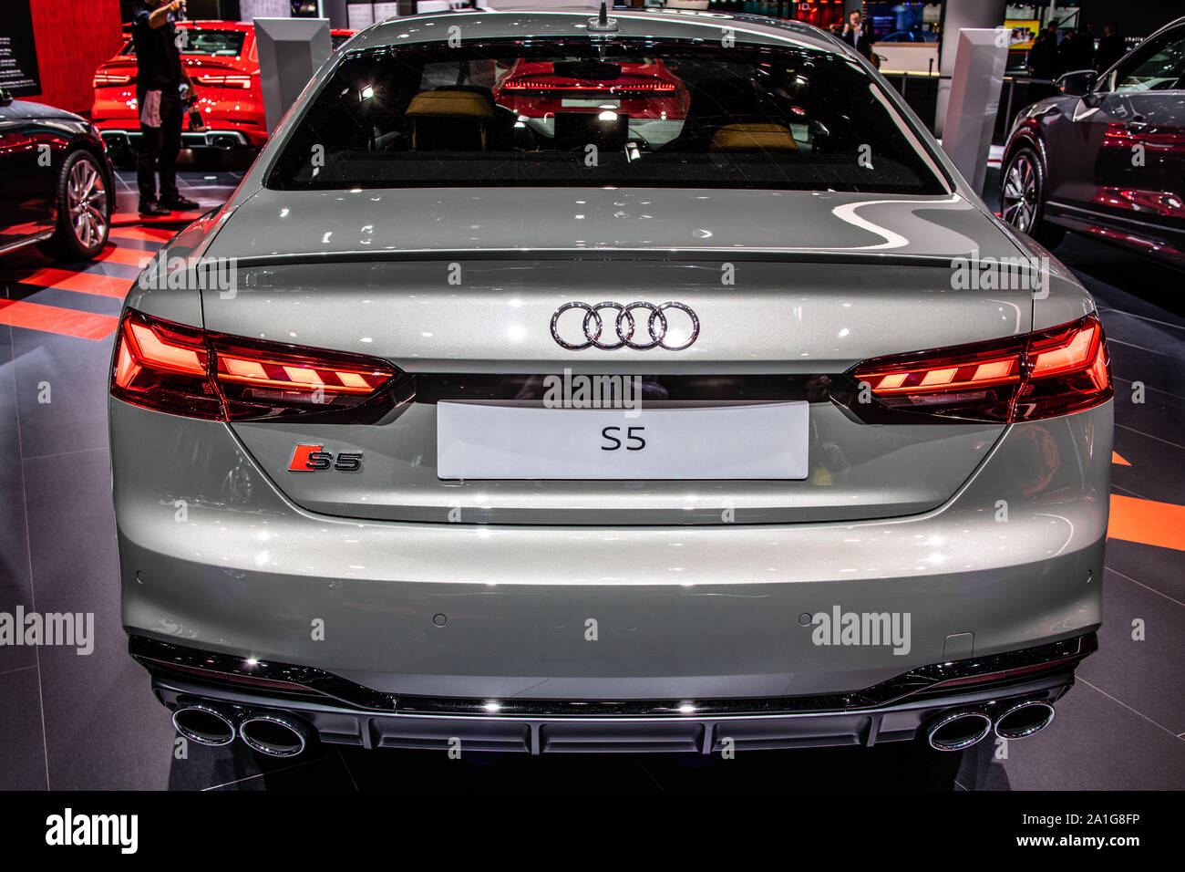 Frankfurt, Deutschland, September 10, 2019: Audi S5 Coupé auf der IAA, B9, Allradantrieb Auto von Audi gebaut Stockfoto
