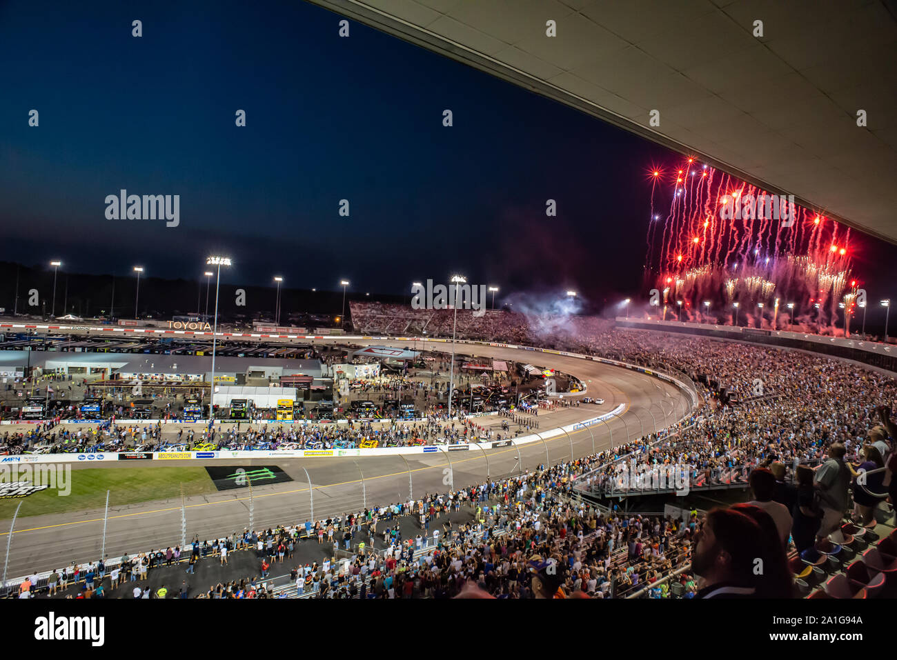 NASCAR Meisterschaft 400 in Richmond, VA. Race Track. Stockfoto