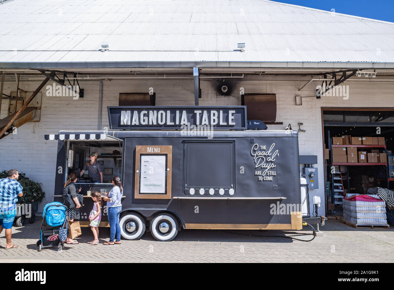 Magnolia Betriebe ist ein home Ware store und Bäckerei in Waco, Texas erstellt von Chip und Joanna Gaines, beliebte DIY fernsehen Hosts Stockfoto