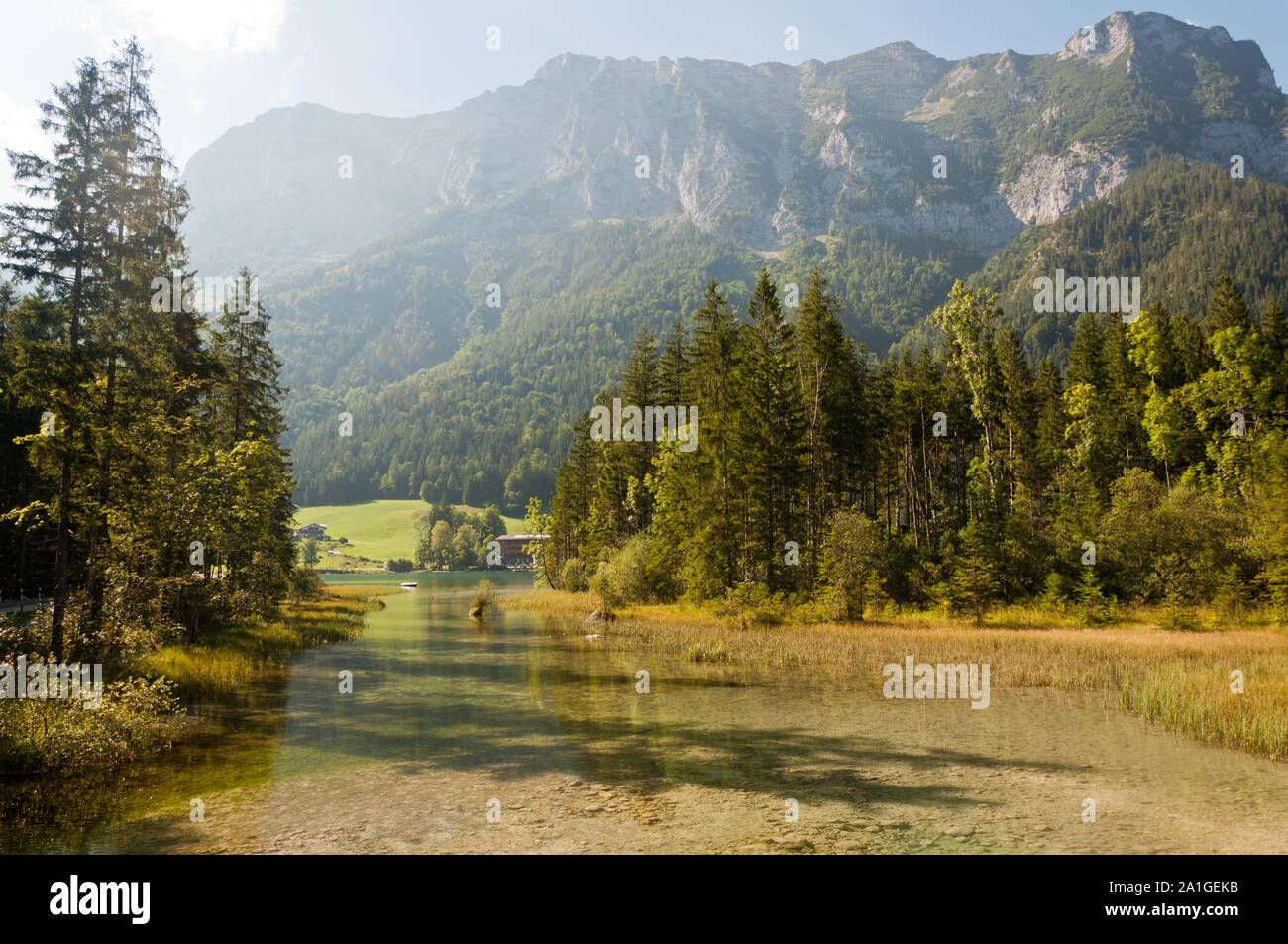 Schönen Hintersee in Deutschland Stockfoto