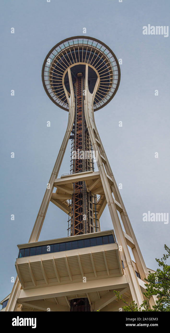 Die berühmte Space Needle in Seattle, Washington Stockfoto