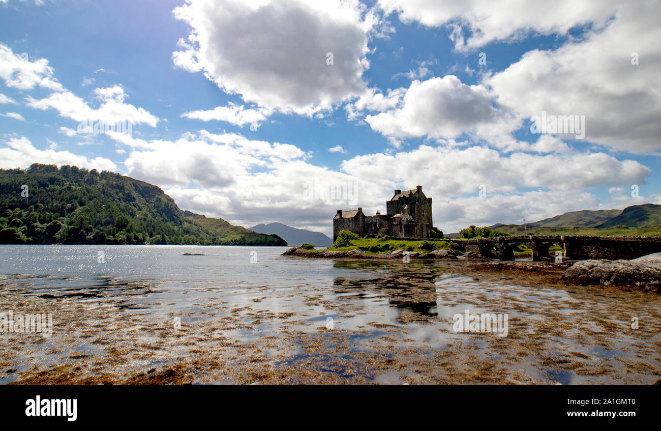 Eilean Donan Castle in der Scottlsh Highlands Stockfoto