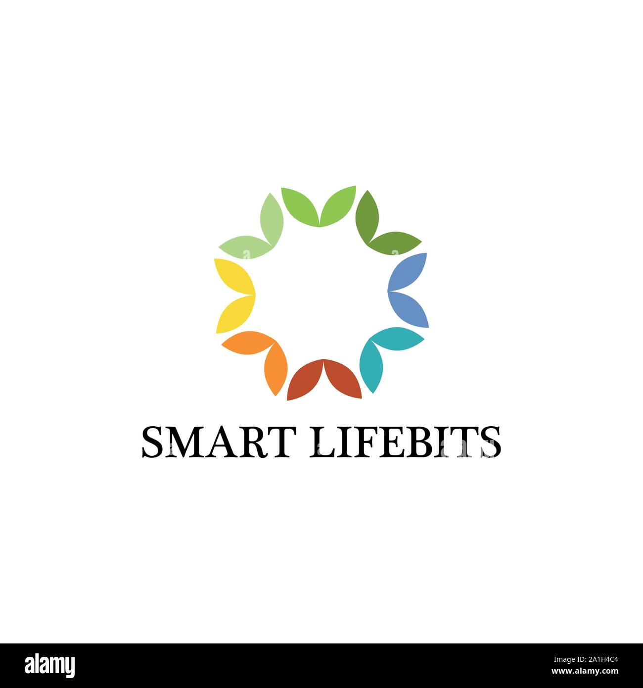 Gesundheit Logo Design Inspiration Vektor. Smart Leben bits-Vektor Stock Vektor