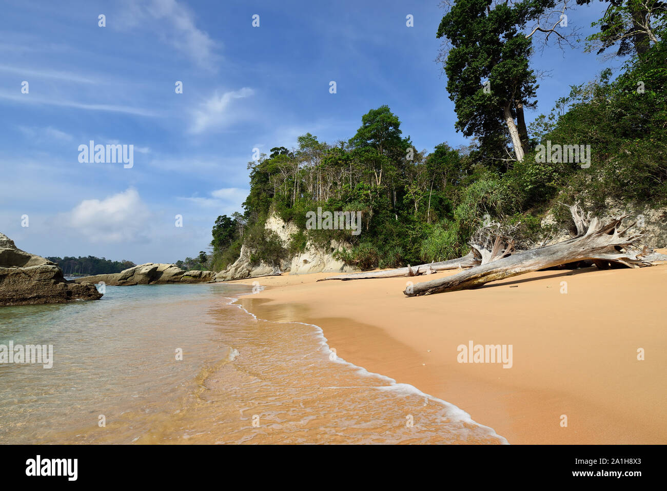 Die Schönsten, exotische Sitapur Strand auf der Andaman an Neil Insel der Andamanen und Nikobaren Inseln, Indien Stockfoto