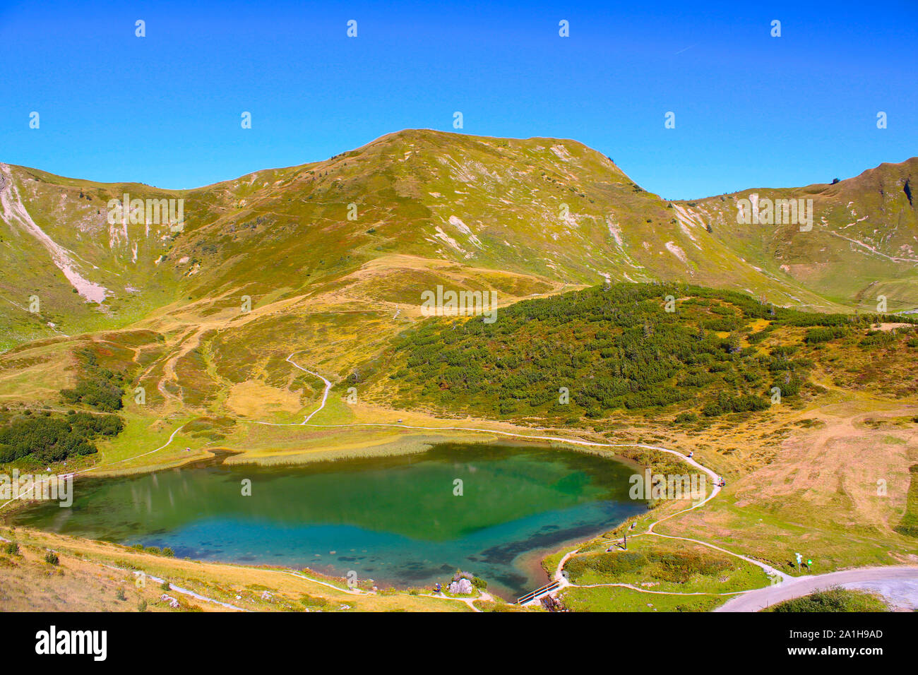 Die Alpen im Kleinwalsertal in Österreich Stockfoto