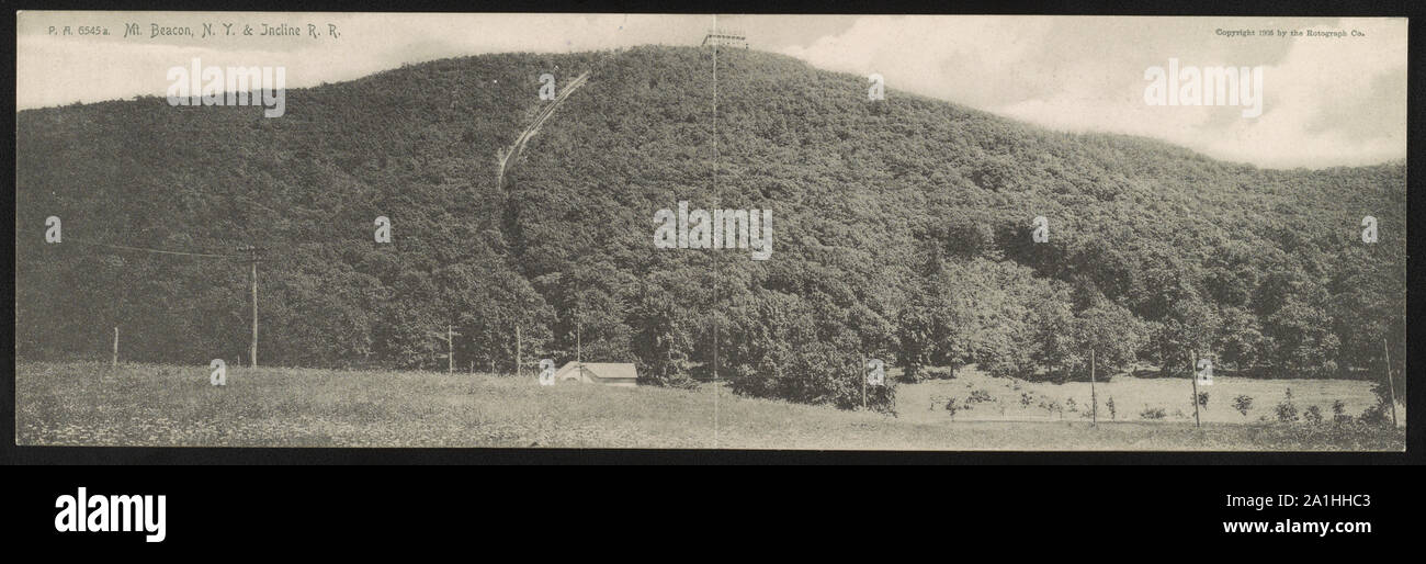 Mt. Rundumleuchte, N.Y. und Neigung R.R. Stockfoto