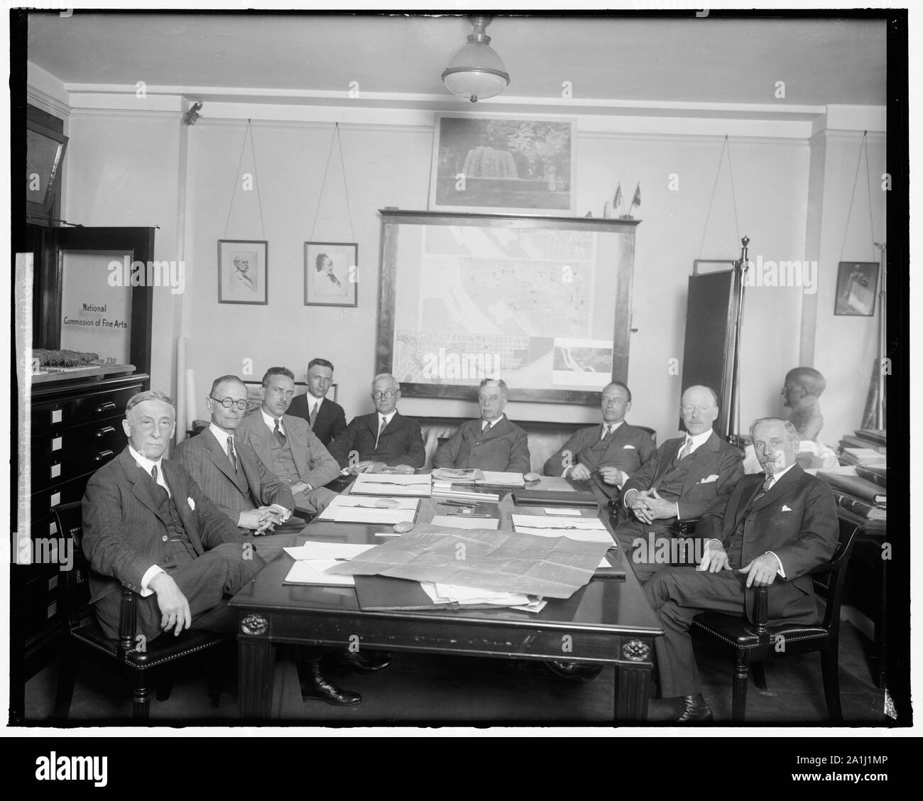 NATIONAL FINE ARTS KOMMISSION Stockfoto