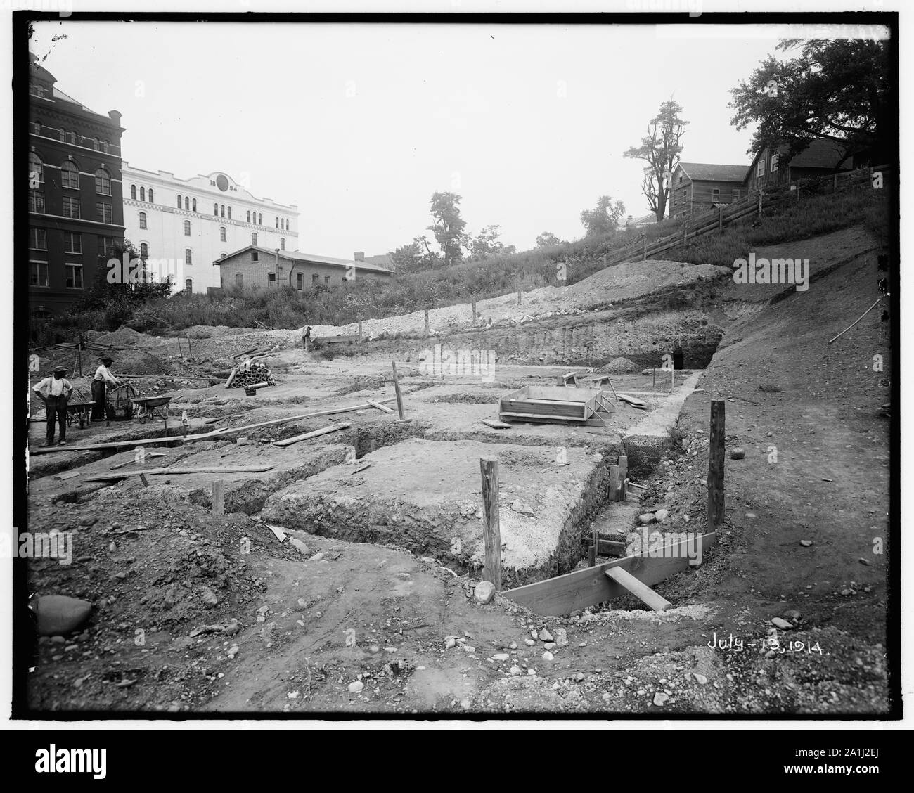 NAVAL HOSPITAL. Festlegung der Stiftung Stockfoto