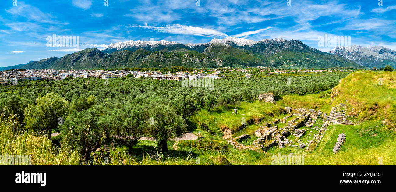 Ruinen des antiken Sparta in Griechenland Stockfoto