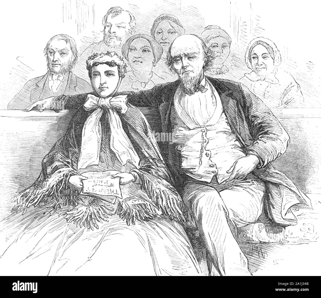 BRIGHAM YOUNG (1801-1877), US-Amerikanische poilitician und Führer der Kirche Jesu Christi der Heiligen der Letzten Tage Stockfoto