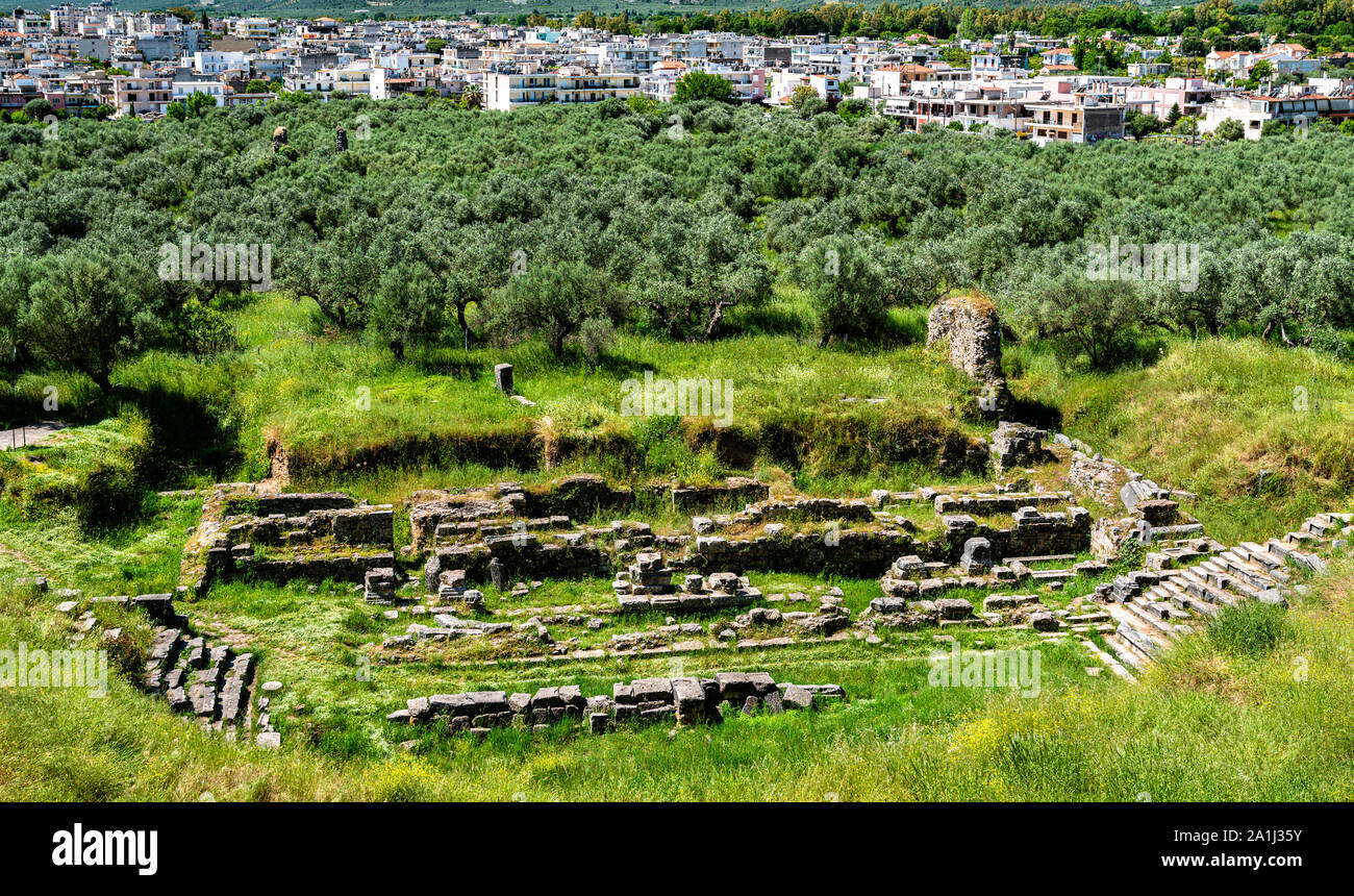 Ruinen des antiken Sparta in Griechenland Stockfoto