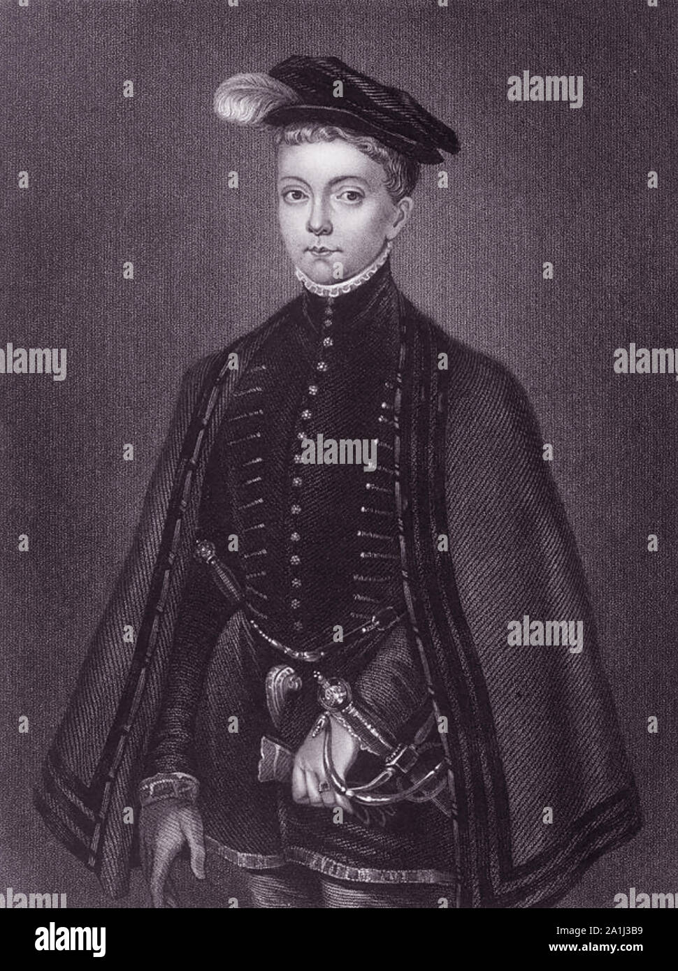 HENRY STUART, Lord Darnley (1545-1567) König Gefährtin von Schottland als Ehemann von Mary Queen of Scots Stockfoto