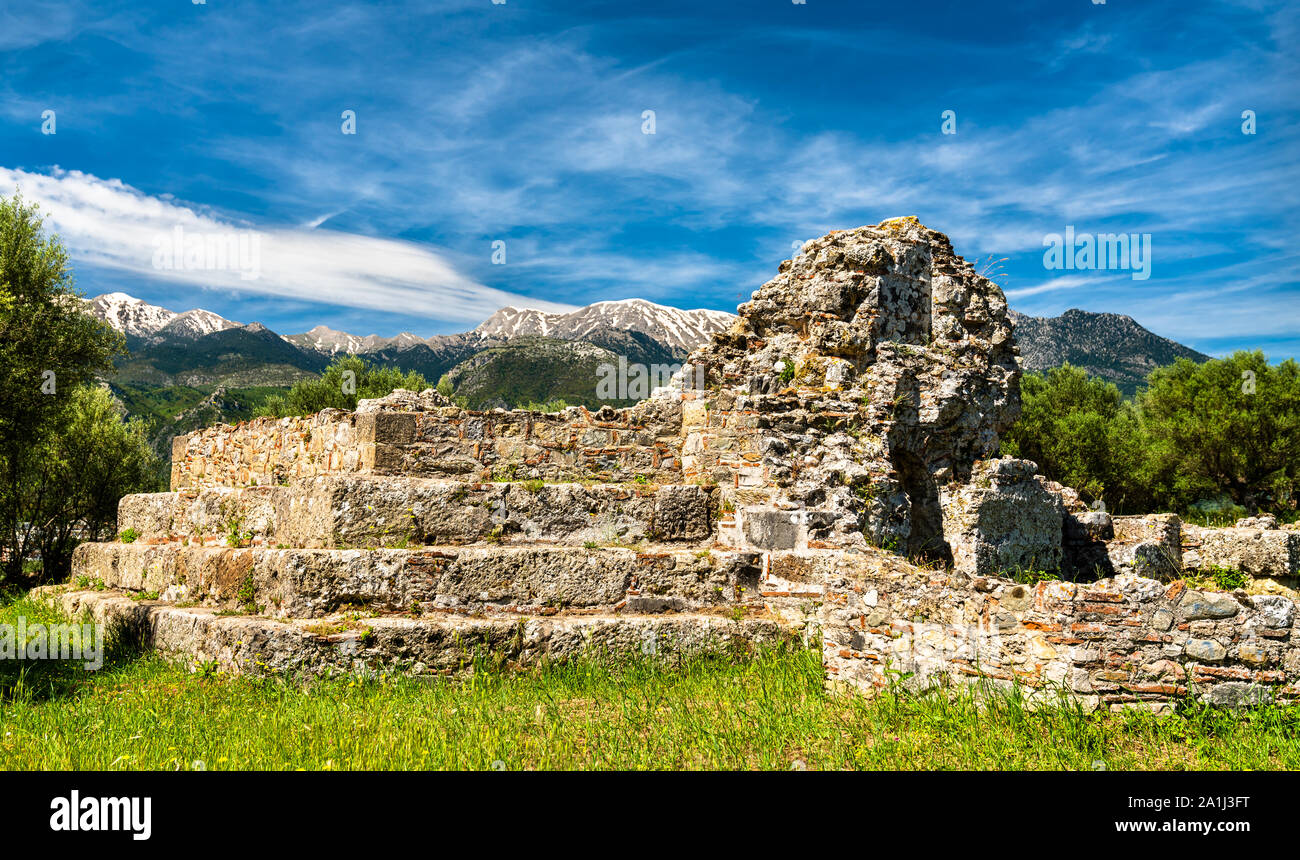 Ruinen des antiken Sparta in Griechenland Stockfoto