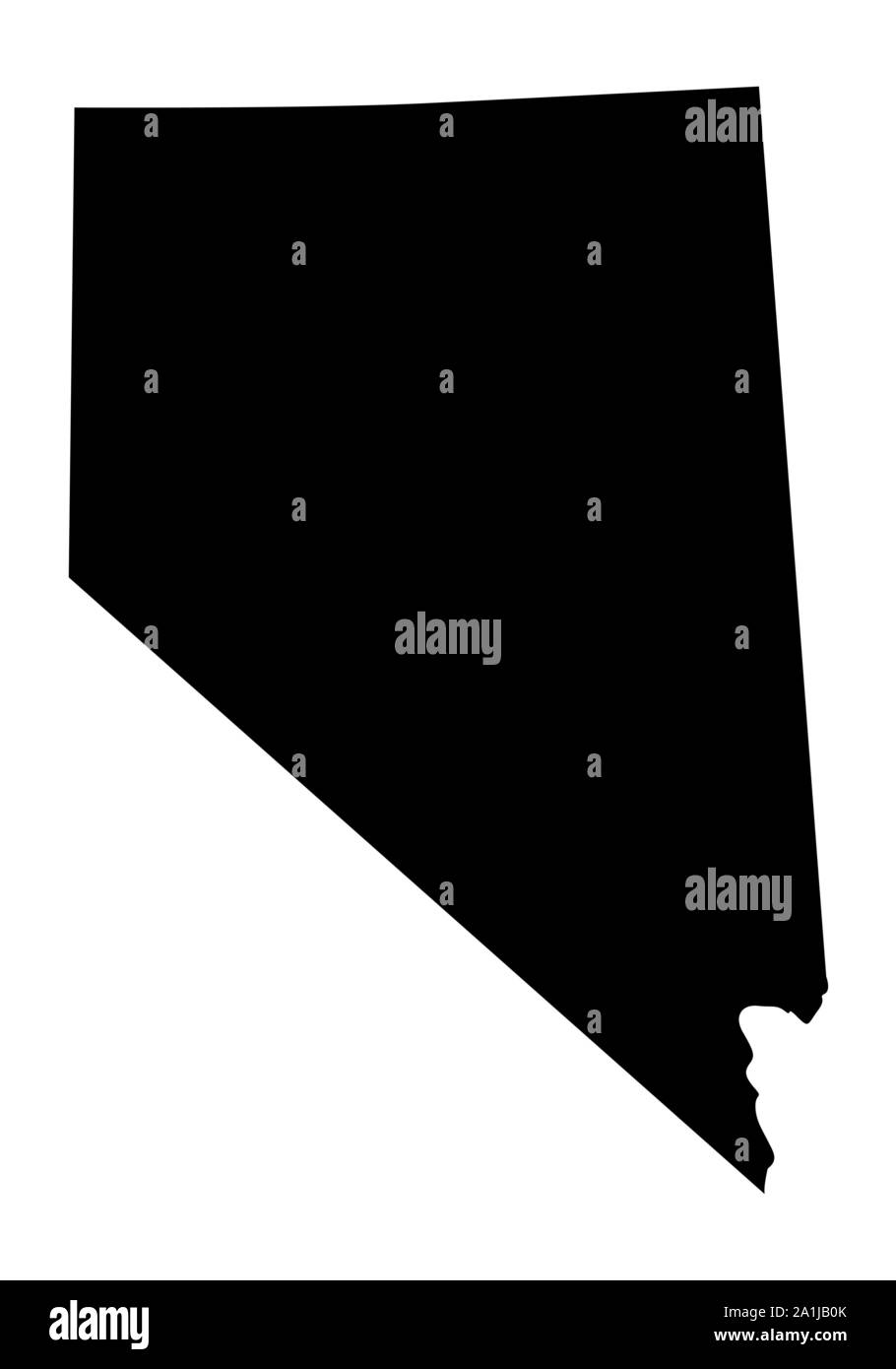 Nevada Staat silhouette Karte Stock Vektor
