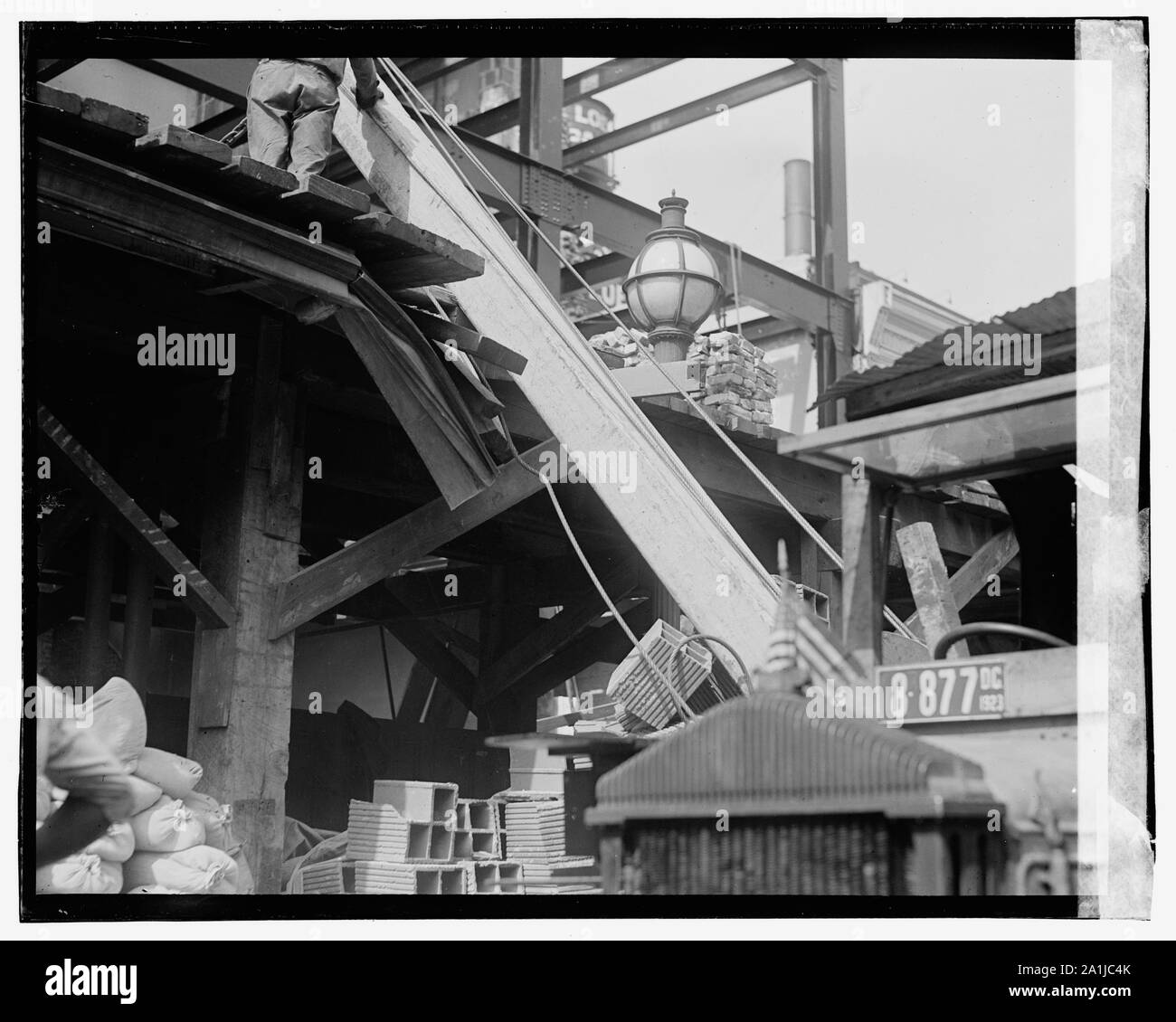 Nat. Theater, fallende Eisen Strahl Stockfoto