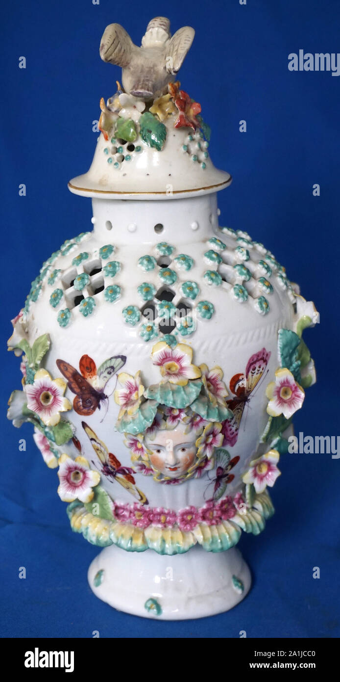 Royal Crown Derby Porzellan Vase Antike Stockfoto