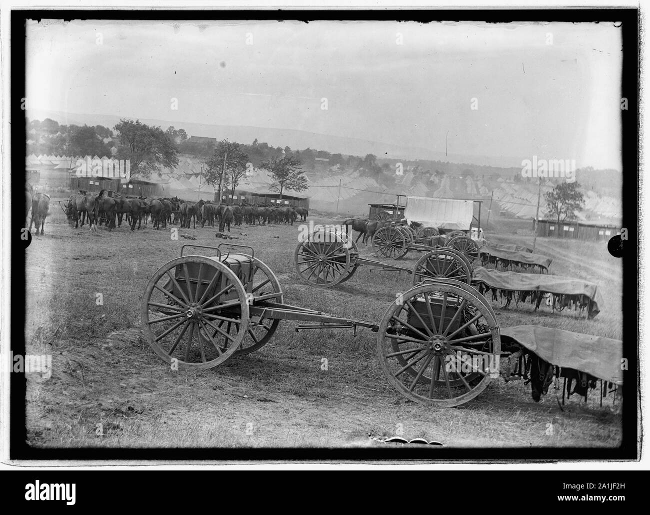 Nationalgarde Camp? Stockfoto