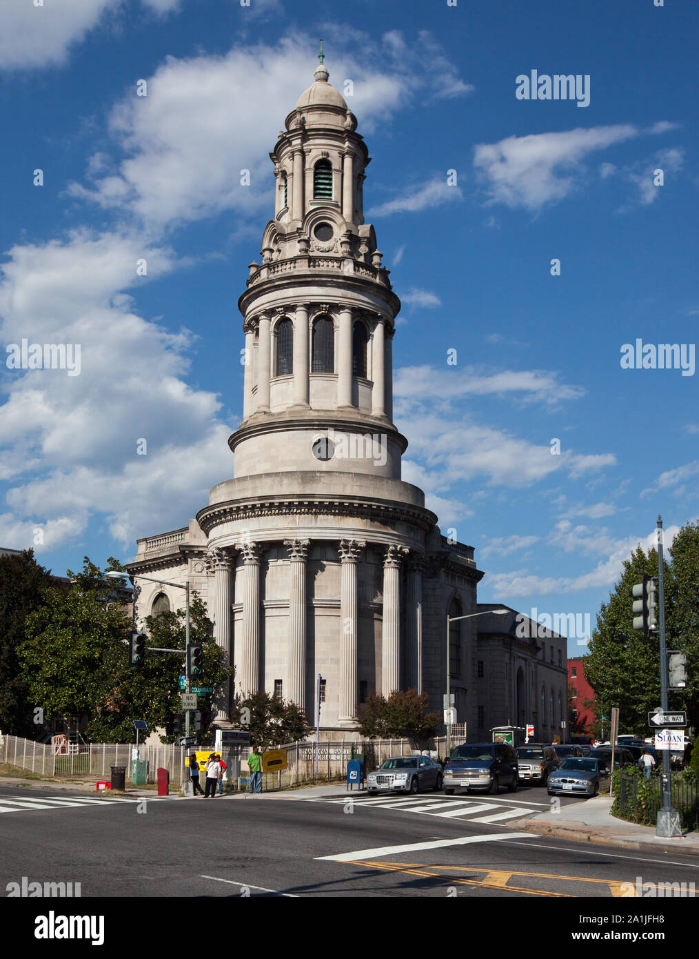 National Memorial Baptist Church, an der Ecke der Columbia Rd. und 15 St., NW, Washington, D.C Stockfoto