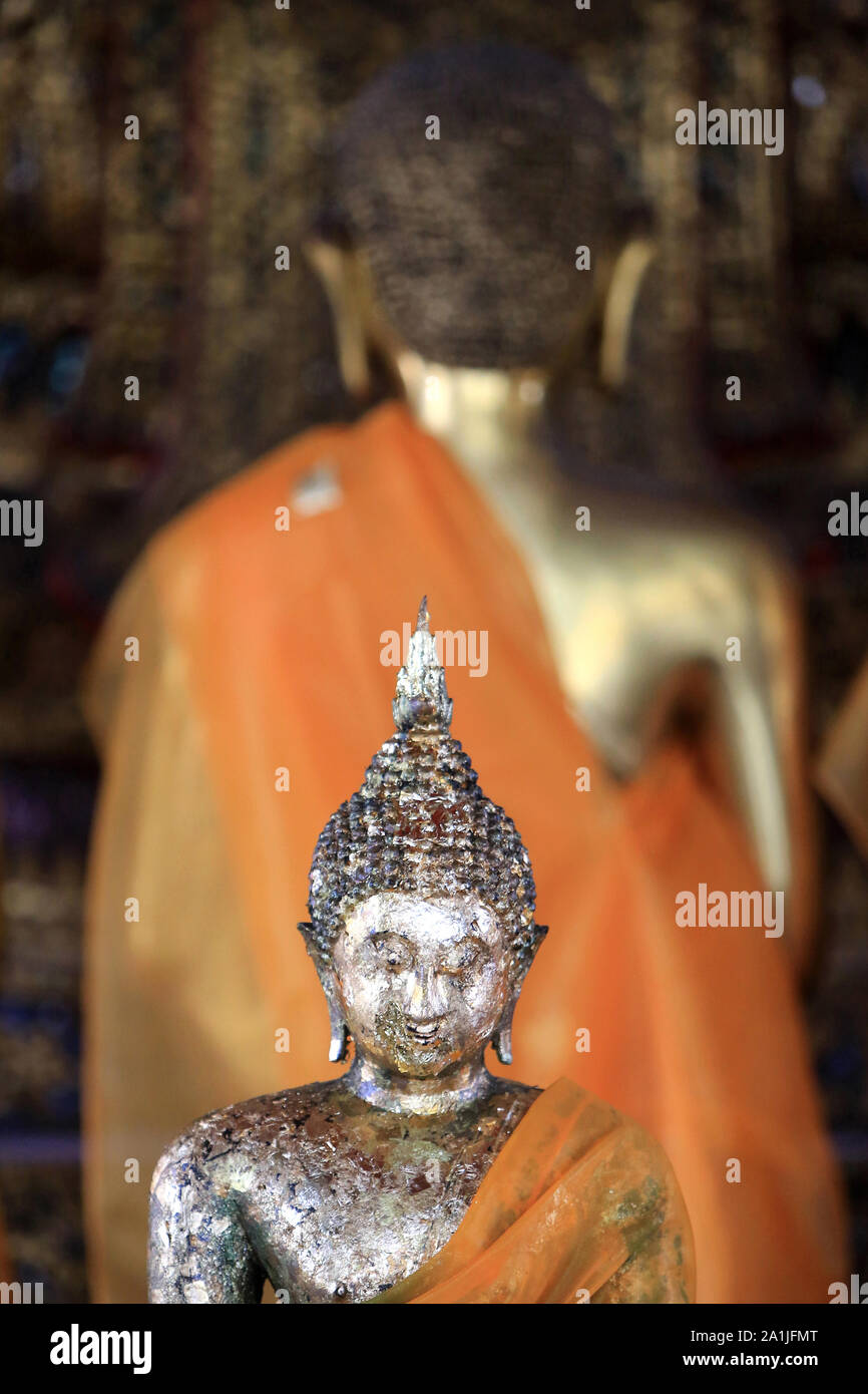 Bouddha. Le Vihara Sud. Wat Pho, Wat Phra Chettuphon. Bangkok. /Buddha. Der Süden Vihara. Wat Pho, Wat Phra Chettuphon. Bangkok. Thaïlande. Stockfoto