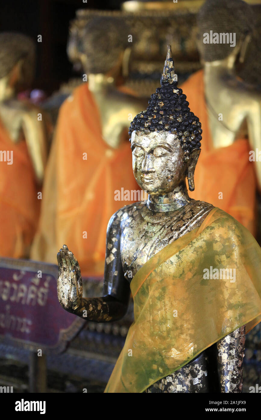 Bouddha. Le Vihara Sud. Wat Pho, Wat Phra Chettuphon. Bangkok. /Buddha. Der Süden Vihara. Wat Pho, Wat Phra Chettuphon. Bangkok. Thaïlande. Stockfoto