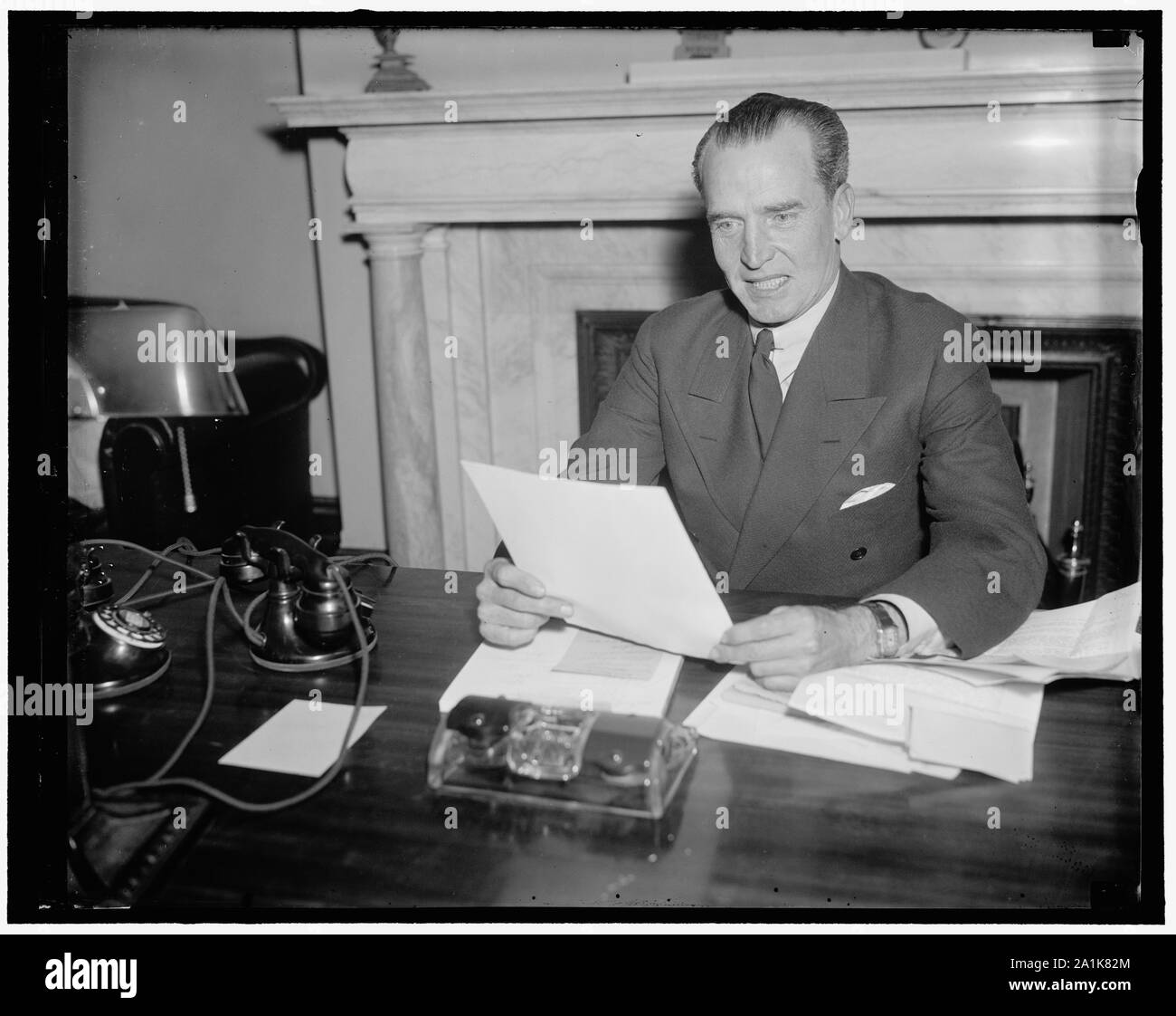 Neue Senator aus New Jersey. Washington, D.C., Dez. 12. William H. Smathers ist der neu gewählte United States Senator von New Jersey. Ein Demokrat, Senator Smathers tritt die Nachfolge von Senator W. Warren Barbour, ein Republikaner, im Oberhaus des Kongresses Stockfoto