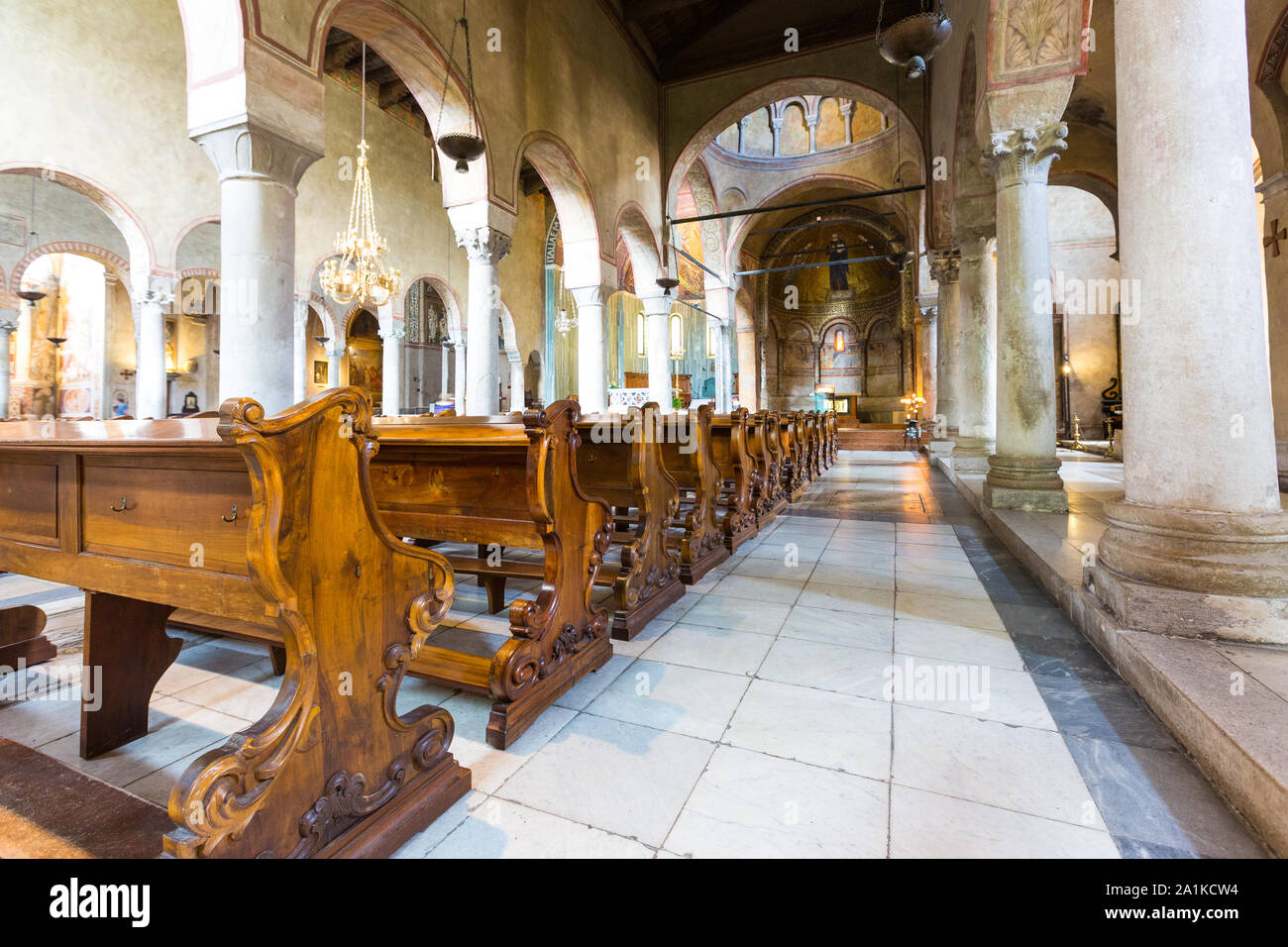 Juli 22, 2019 - Triest, Italien - San Giusto Cathedral Stockfoto