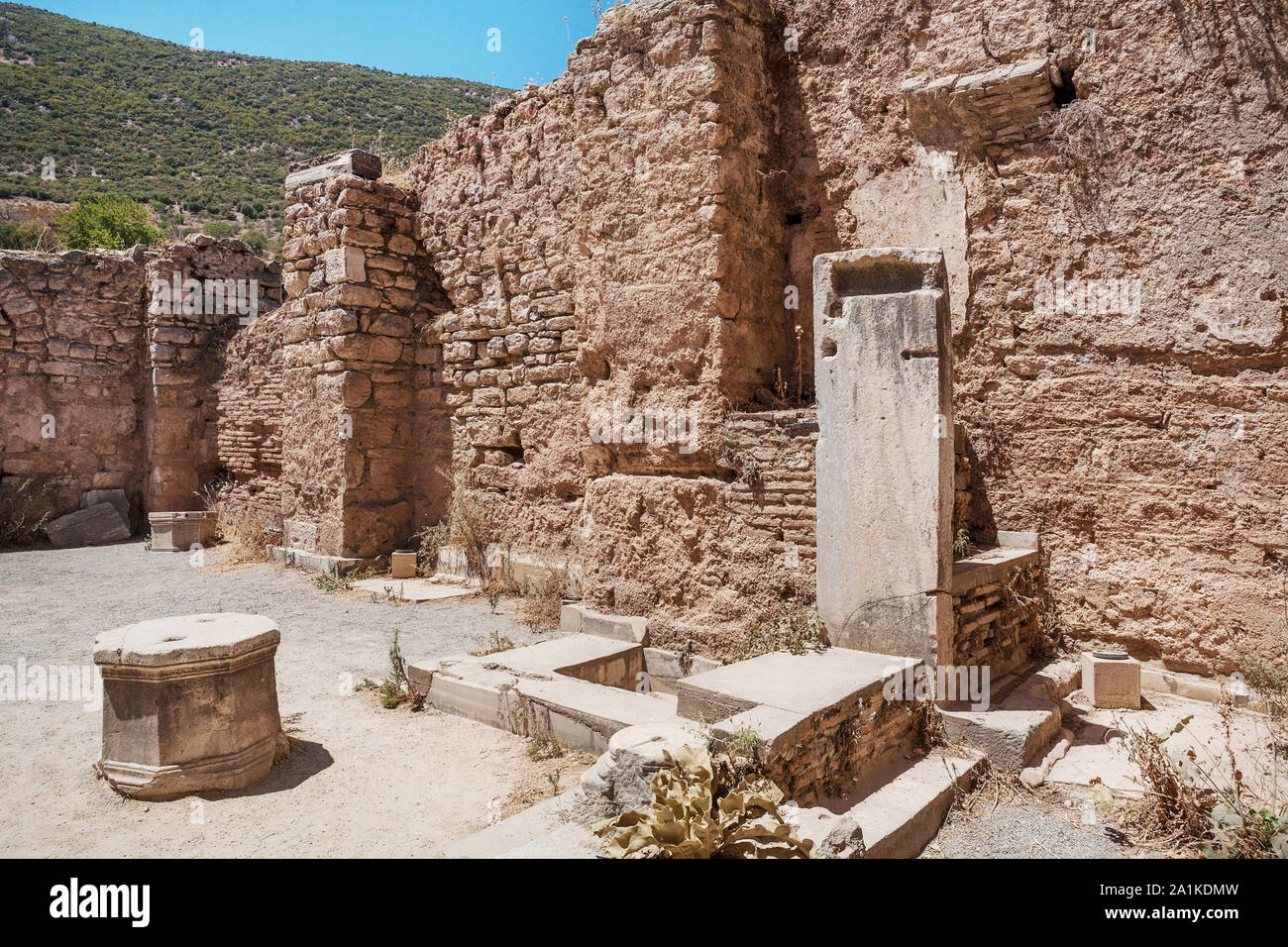 Ruinen von Scholastica Bäder. Ephesus. Selcuk in der Provinz Izmir, Türkei Stockfoto