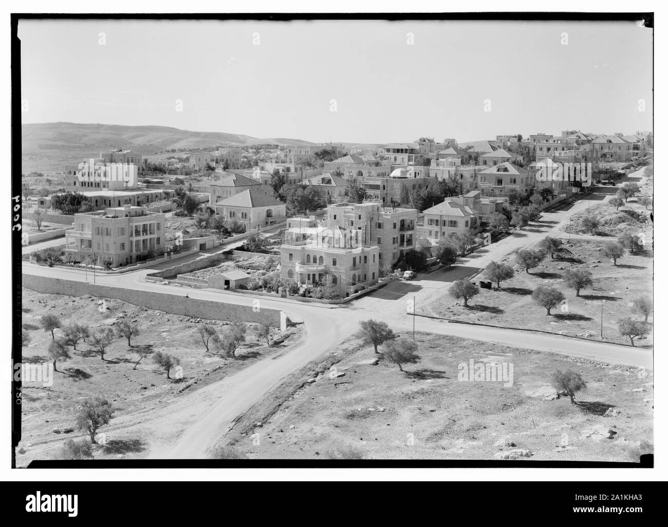 Neuere Jerusalem und den Vororten. Talbieh, ein Christ, der Arabischen Gemeinschaft Stockfoto