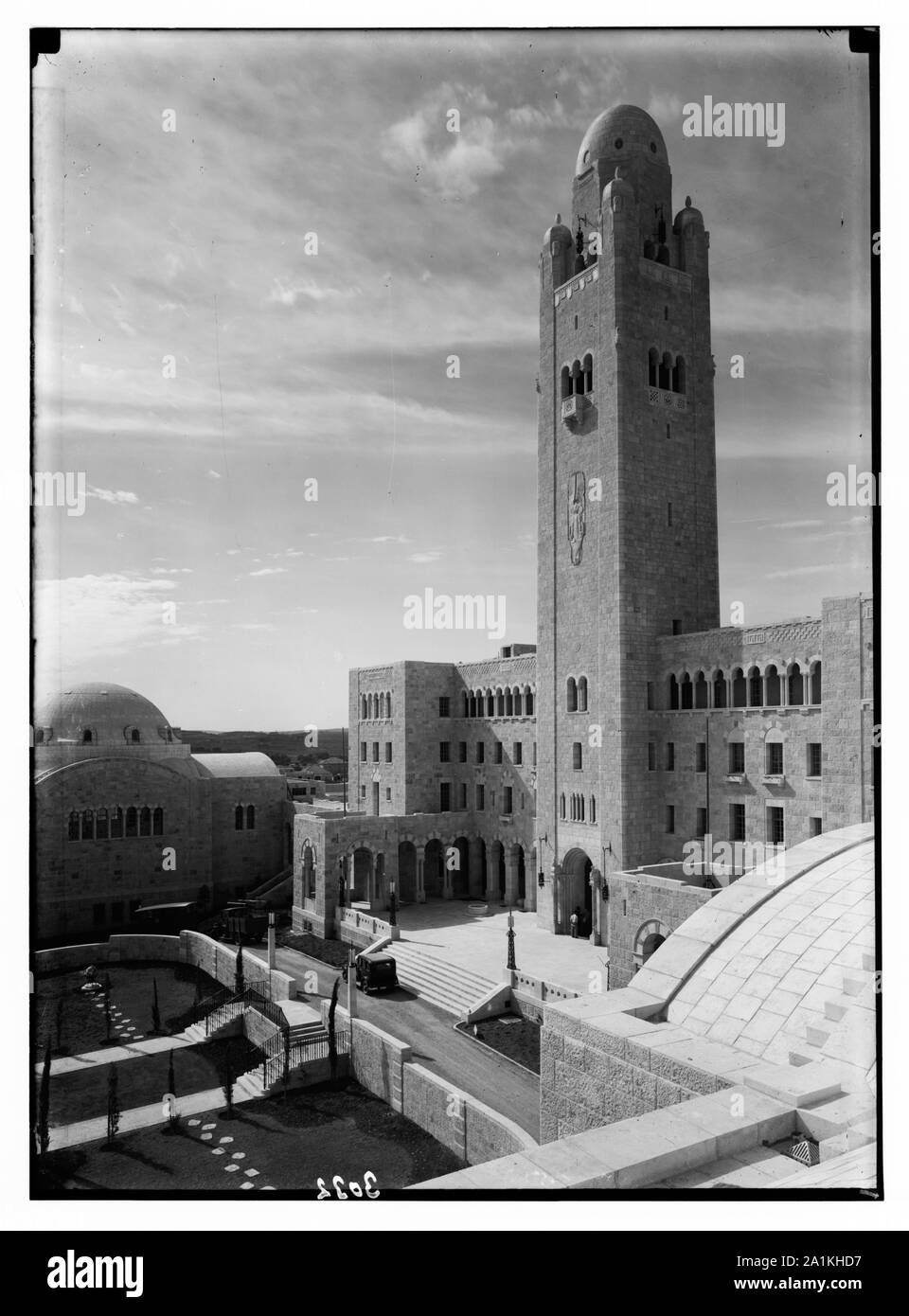 Neuere Jerusalem und den Vororten. Y.M.C.A. wichtigsten Gebäude. [D. h. Gebäude] & Tower. St. Julian's Weg Stockfoto