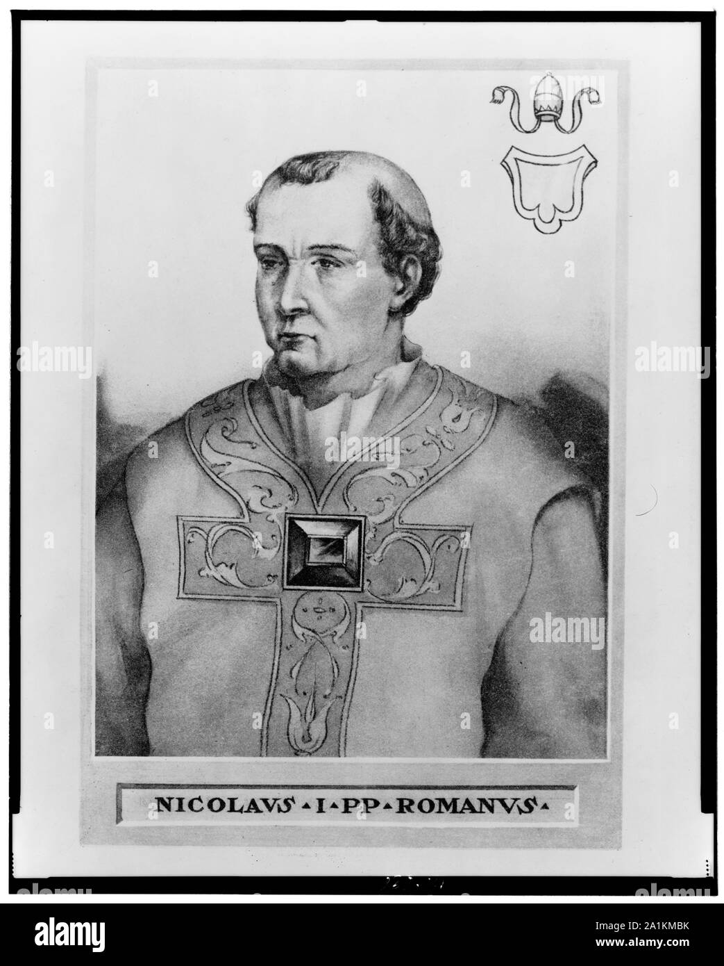 Nicolaus ICH PP Romanus Stockfoto