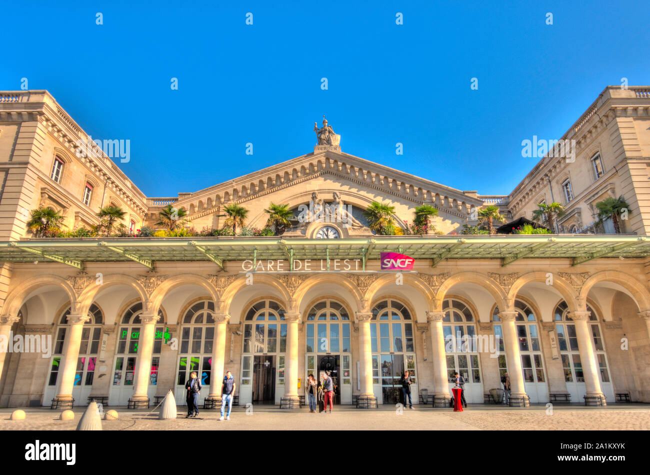 Paris, Gare de l'Est Station Stockfoto