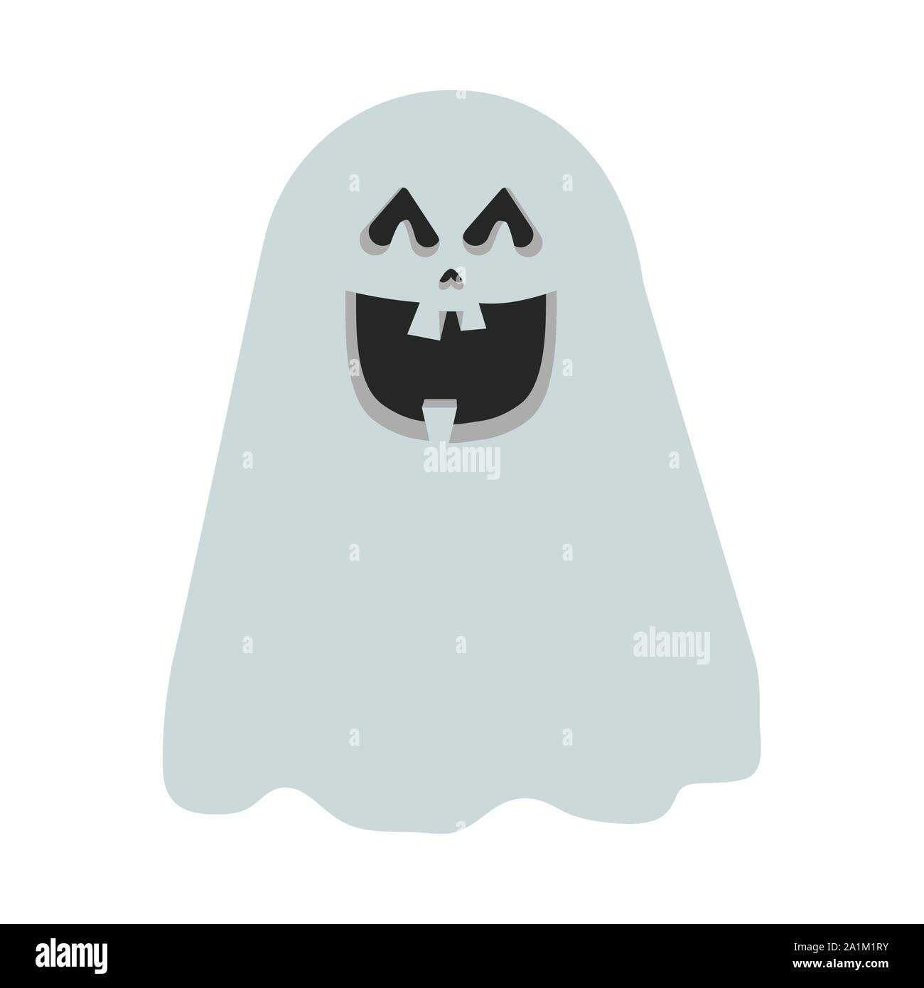 Halloween gespenst schwebenden Charakter Symbol Stock Vektor