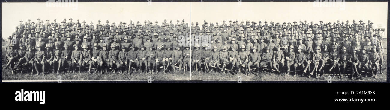 Offiziere, 4. und 6. Brigade, 2. Div., Texas City, April 1913; Stockfoto