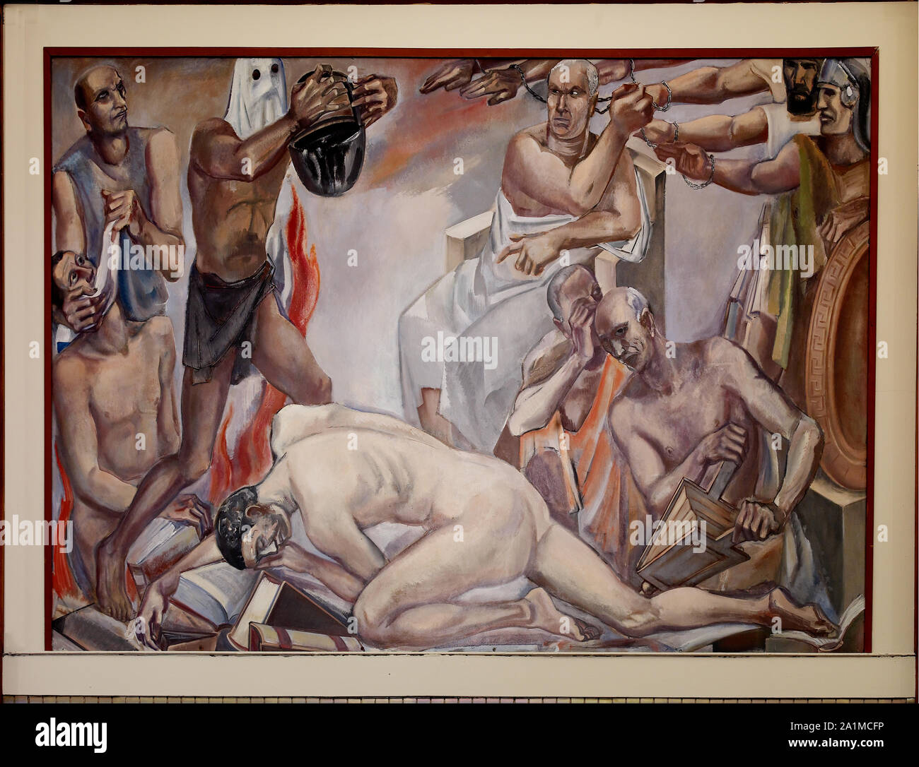 Öl malerei Intoleranz in der fünften Etage, Main Library, Justizministerium, Washington, D.C Stockfoto