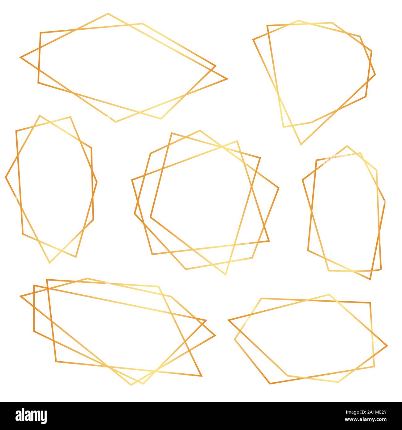 Abstrakte Elemente der geometrischen Polyeder für die hochzeit einladung, Vorlagen, dekorativen Mustern. Vector Illustration Stock Vektor