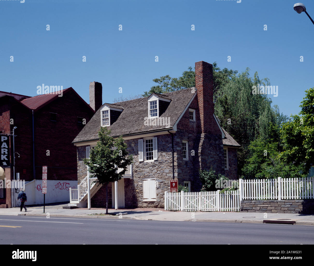 Altes Steinhaus, die ältesten bekannten ständigen Struktur in Georgetown, Washington D.C Stockfoto