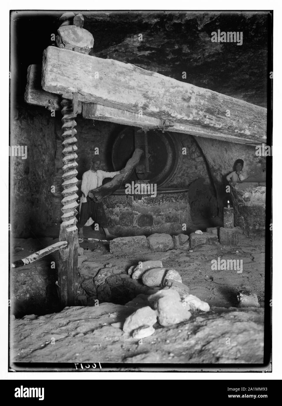 Olivenöl Brecher in Beit (sahen oder jibrin) Stockfoto