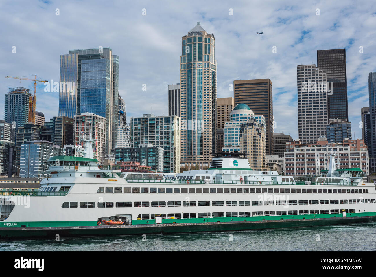 Seattle Stadtbild RJ Stile Landschaftsaufnahmen Stockfoto