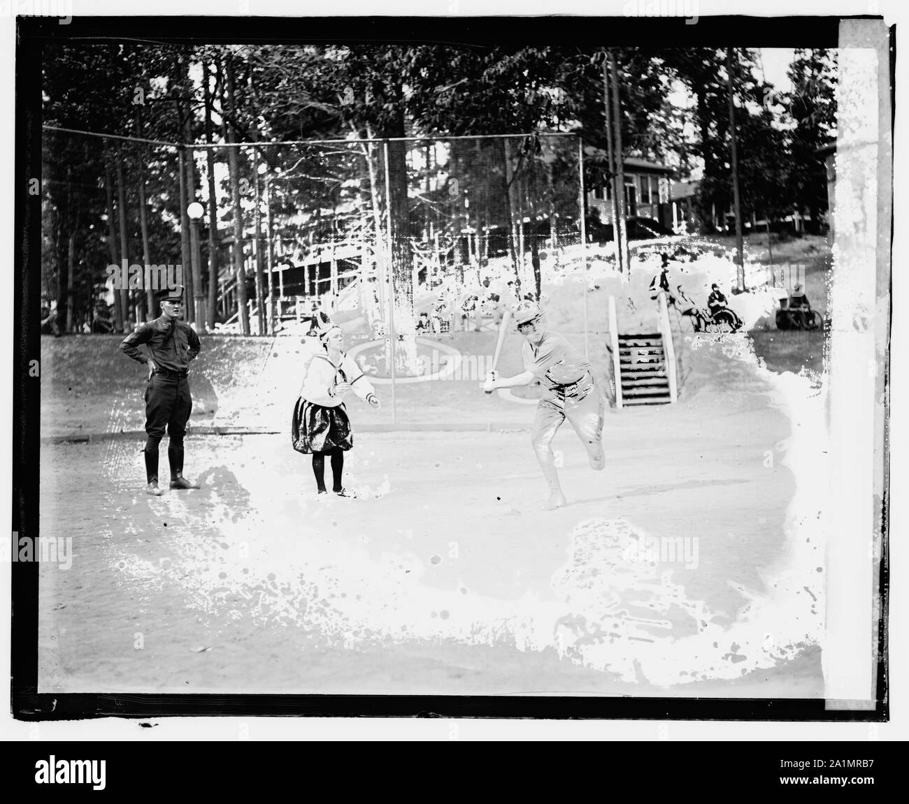 Ein Bein ball Team, Walter Reed Stockfoto