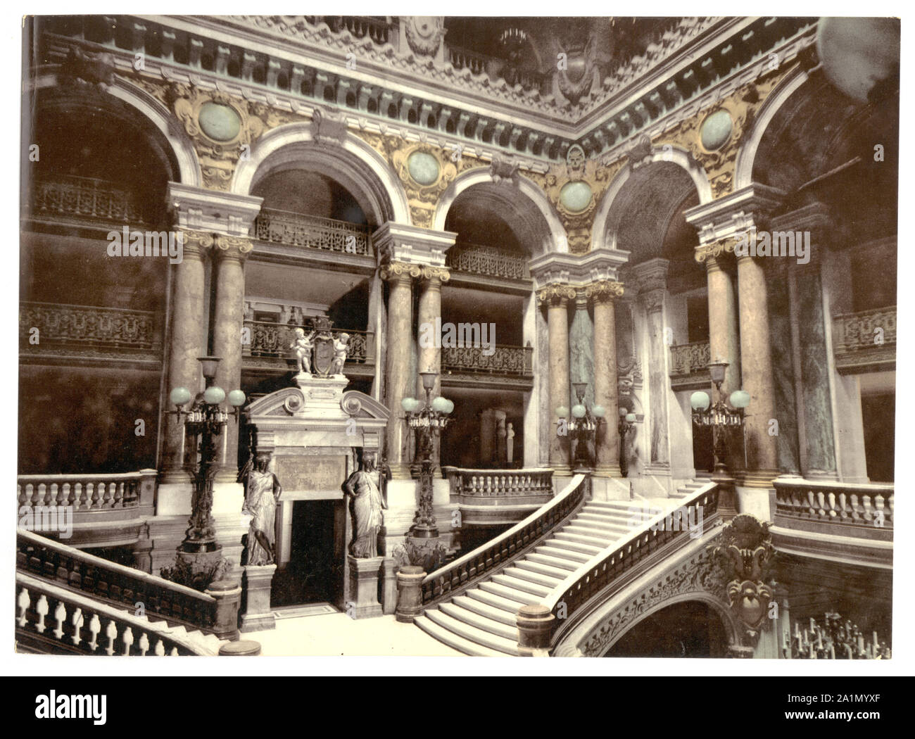 Oper Treppe, Paris, Frankreich; Stockfoto
