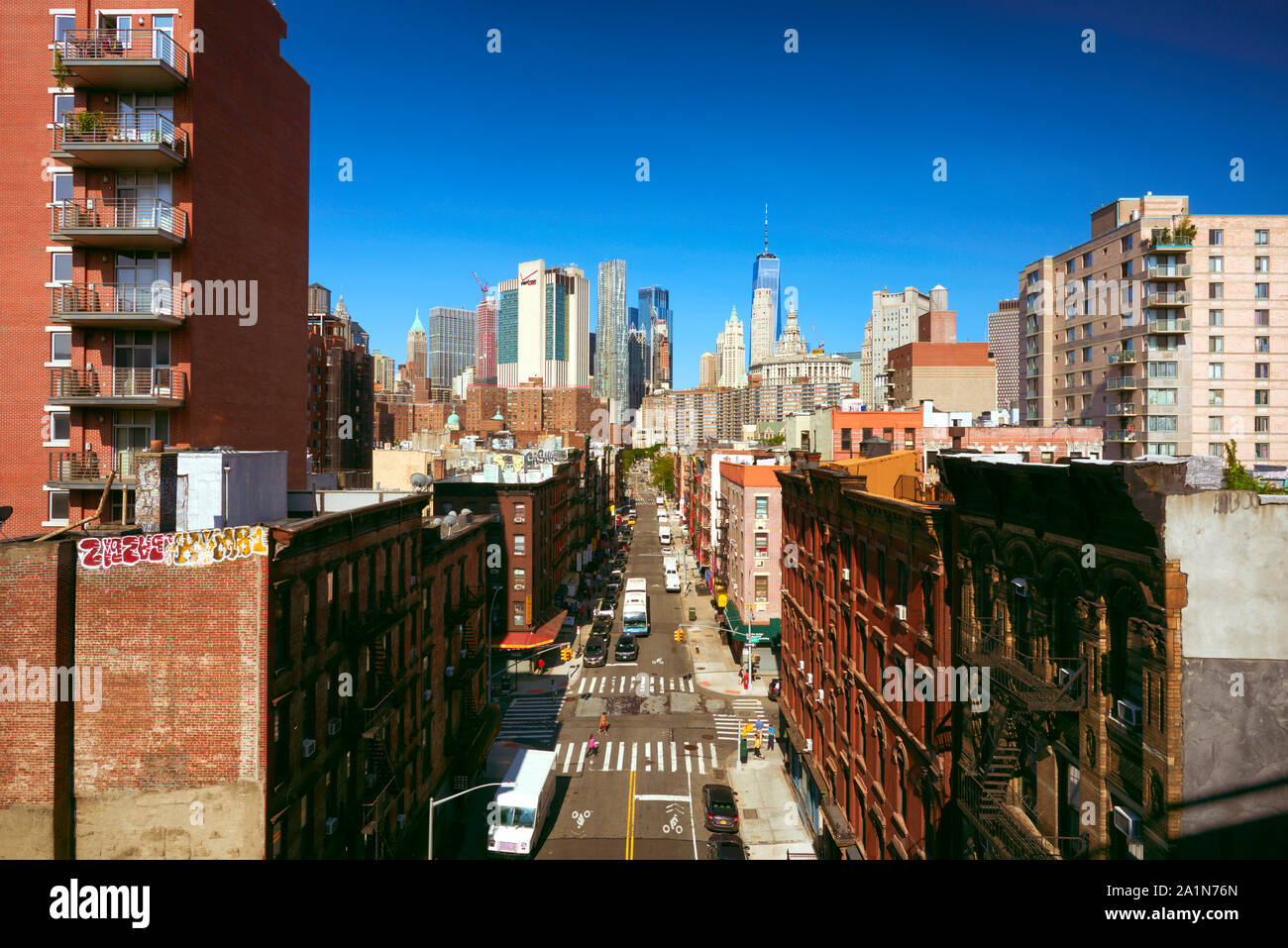 New York City am Wochenende Stockfoto