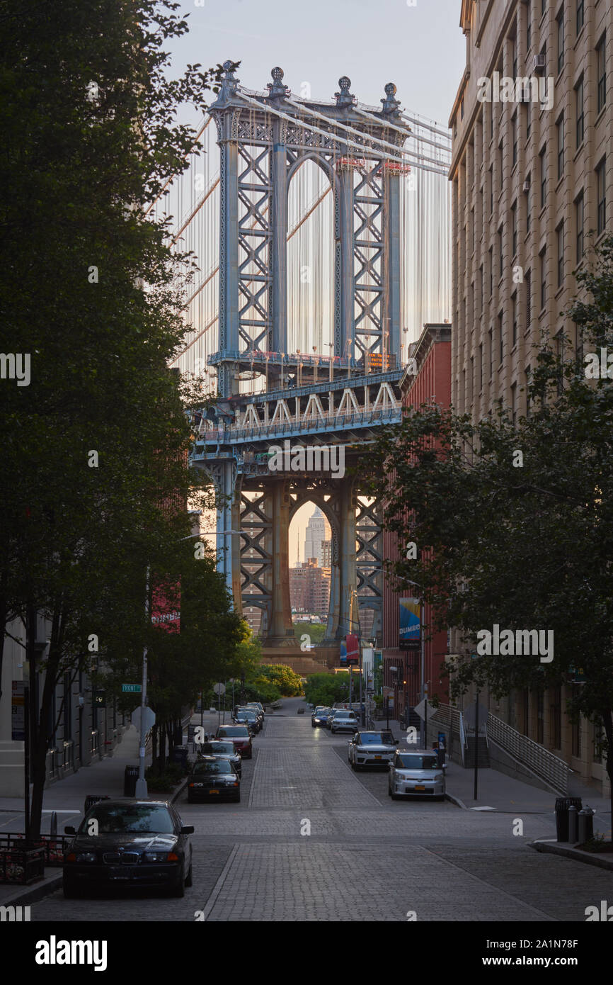 Historische Dumbo Viertel in Brooklyn, NY Stockfoto