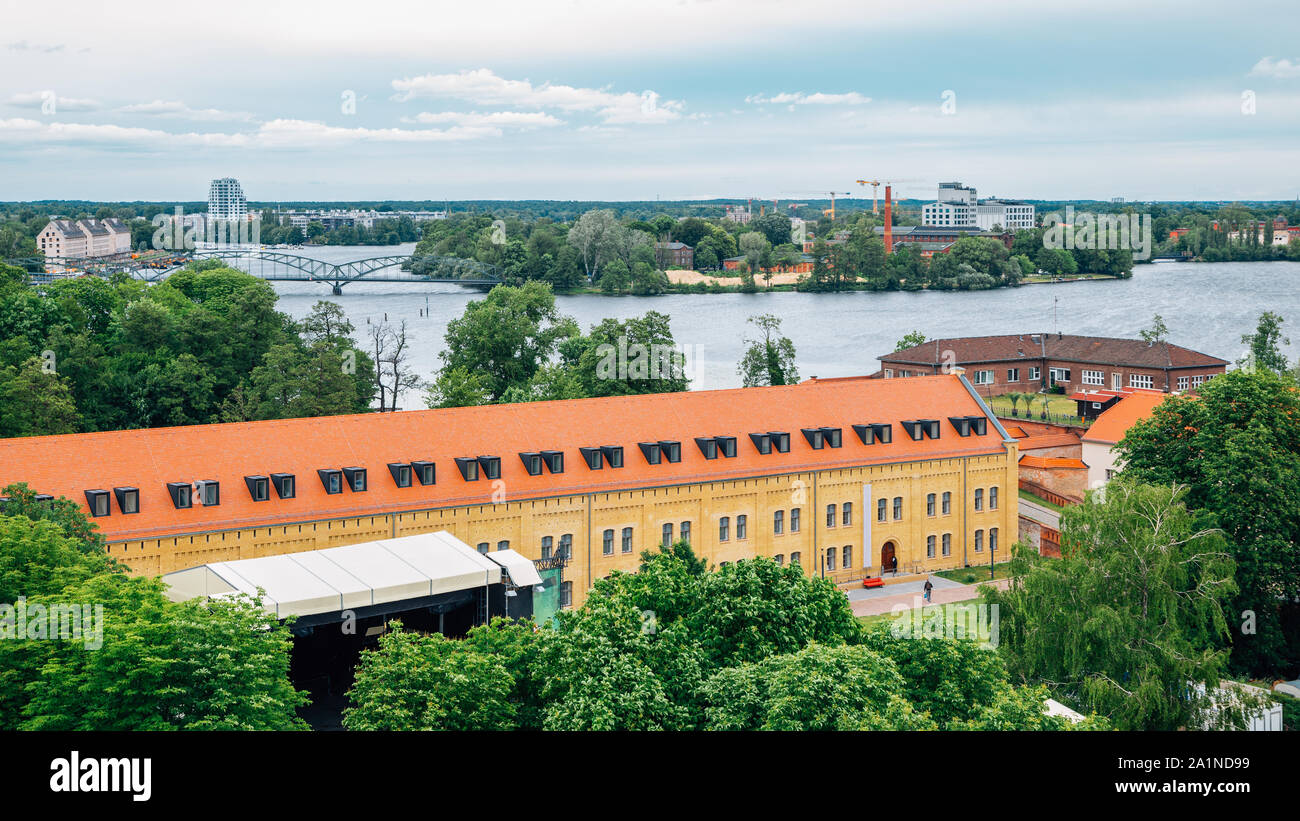 Zitadelle Spandau mittelalterliche Festung und den Fluss in Berlin, Deutschland Stockfoto