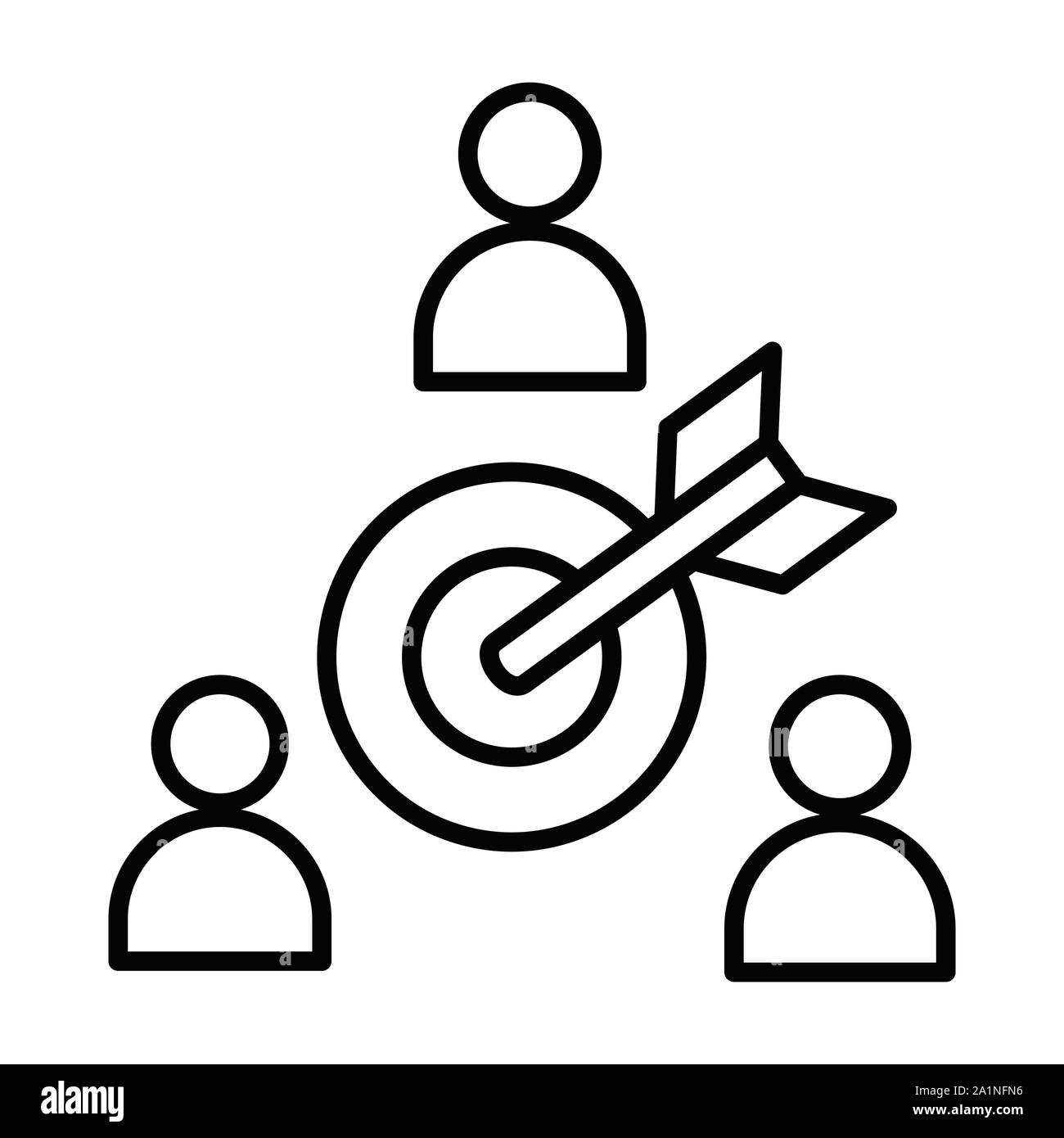 Symbol Gruppe, Vector Illustration, Business Überblick Stock Vektor
