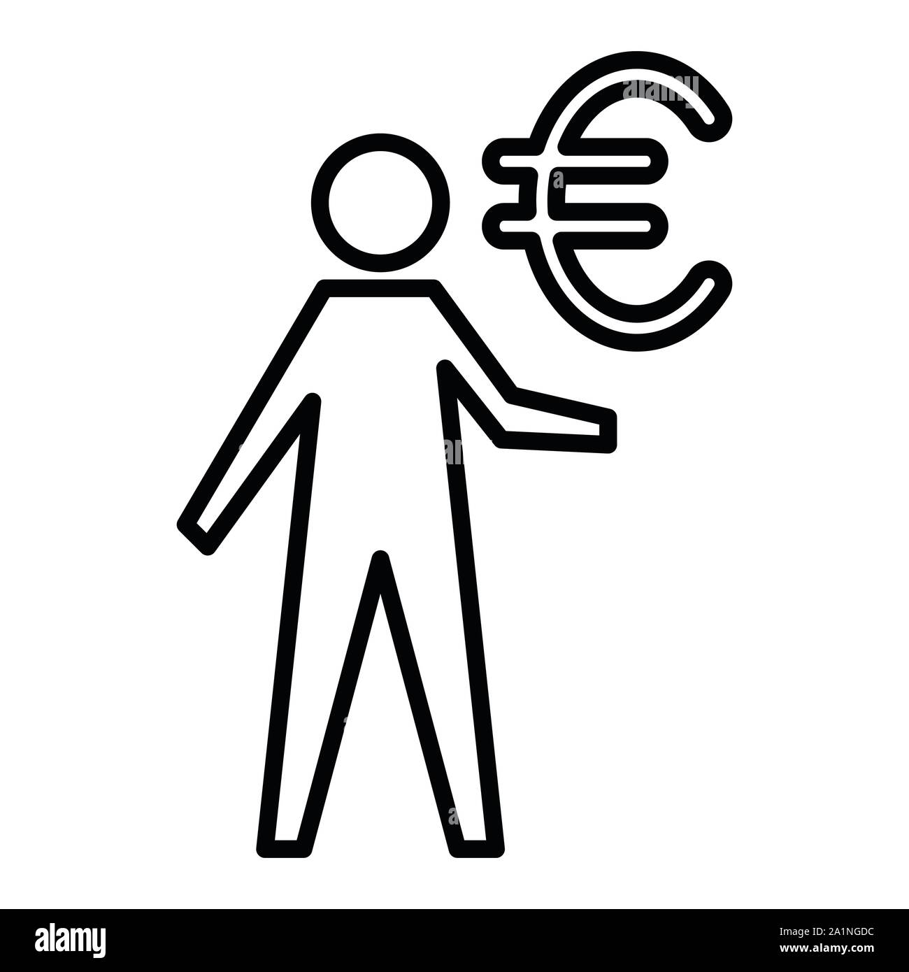 Geld Symbol, Vector Illustration, Business Überblick Stock Vektor
