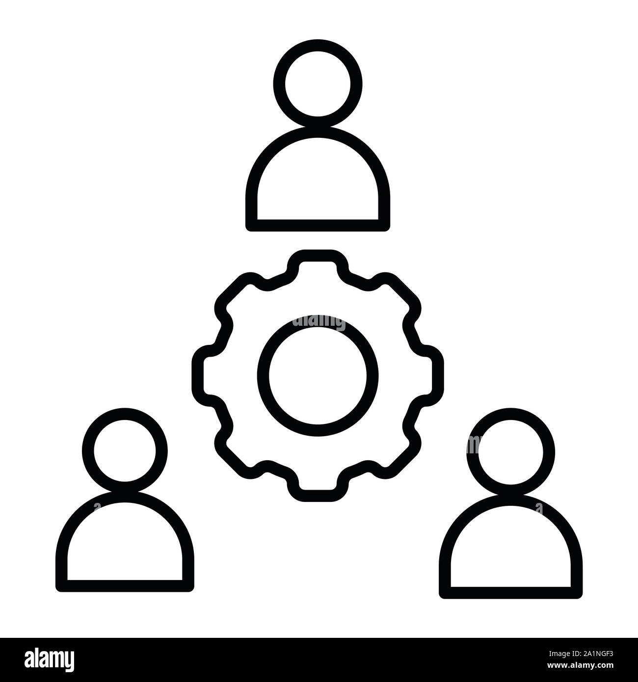Team Symbol, Vector Illustration, Business Überblick Stock Vektor