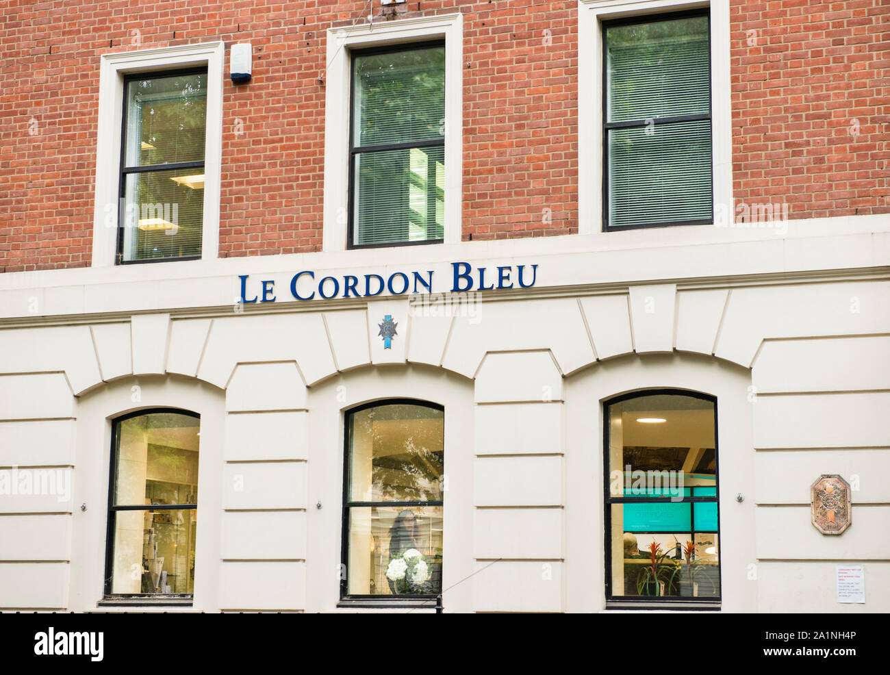 Le Cordon Bleu London kulinarische Schule. Führende Kunst, Wein und die Verwaltung der Schule. Training für Chefs und Führungskräfte in der Lebensmittel- und Gastgewerbe. Stockfoto