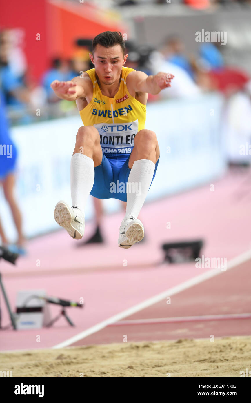 Thobias Montler Schweden Manner Mit Weitsprung Iaaf Leichtathletik Weltmeisterschaften Doha 2019 Stockfotografie Alamy