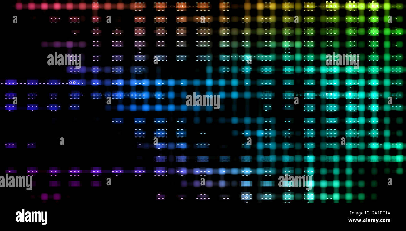 Daten Analyse Konzept als Kunst Stockfoto