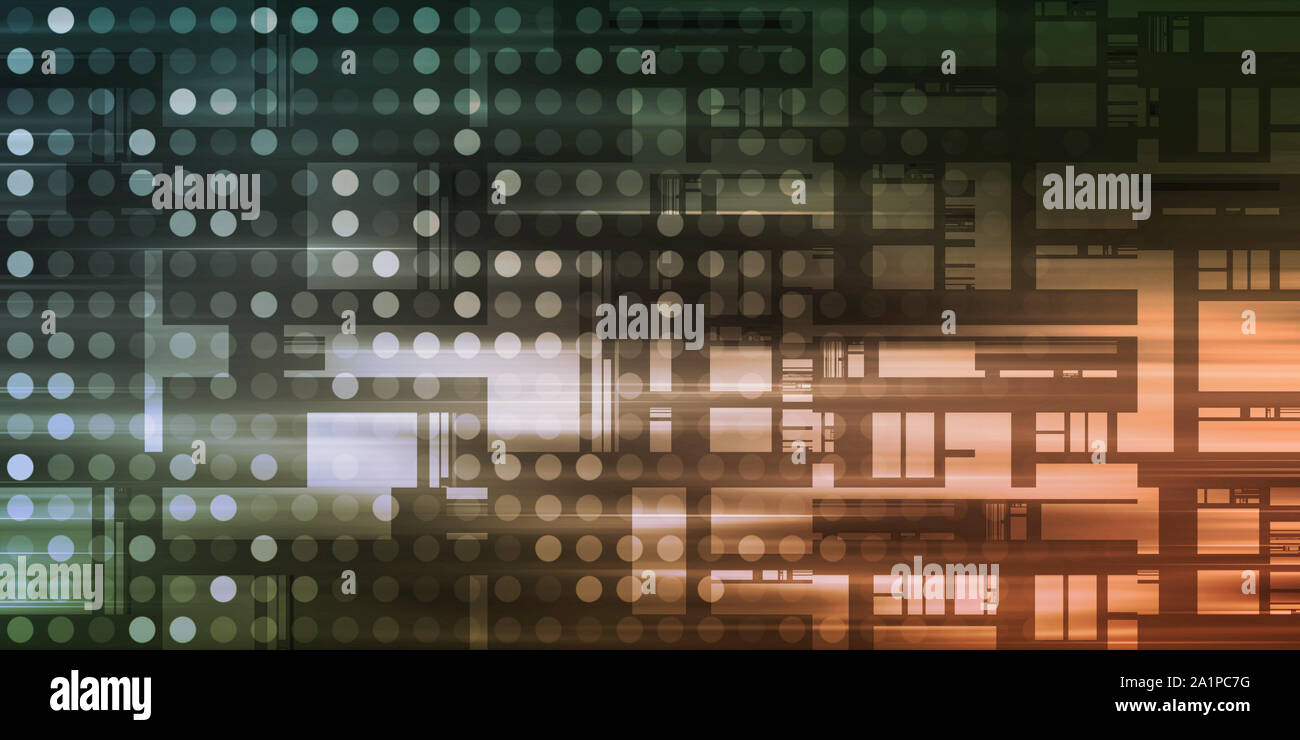 Eine saubere Medizintechnik Kunst abstrakt Stockfoto